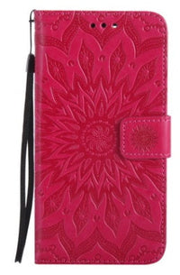 HKM-143635 Sun Embossed Leather Phone Case - Durable PU TPU Material, Shockproof & Scratch-Resistant Protection, Multiple Color Options