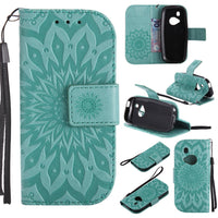 HKM-143635 Sun Embossed Leather Phone Case - Durable PU TPU Material, Shockproof & Scratch-Resistant Protection, Multiple Color Options