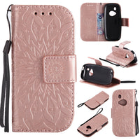 HKM-143635 Sun Embossed Leather Phone Case - Durable PU TPU Material, Shockproof & Scratch-Resistant Protection, Multiple Color Options