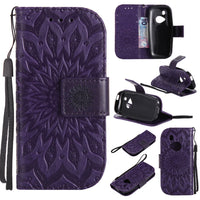 HKM-143635 Sun Embossed Leather Phone Case - Durable PU TPU Material, Shockproof & Scratch-Resistant Protection, Multiple Color Options