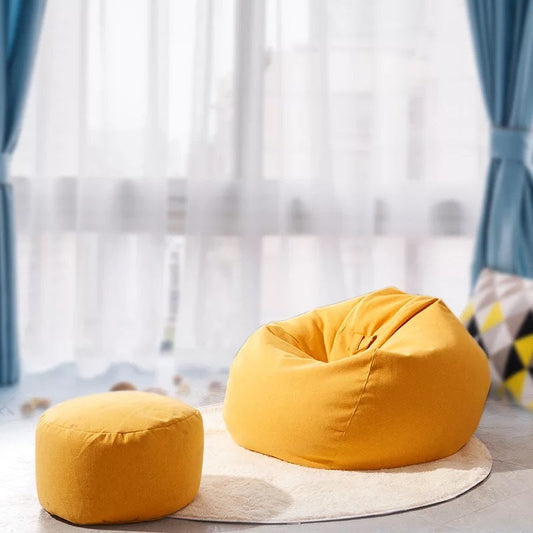 HKM-143763 Cozy Cloth Lazy Sofa Bean Bag Cover - 90 x 100cm