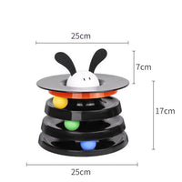 HKM-143827 Rotating Four-layer Cat Plate, Interactive Educational Toy Multicolor To Relieve Boredom