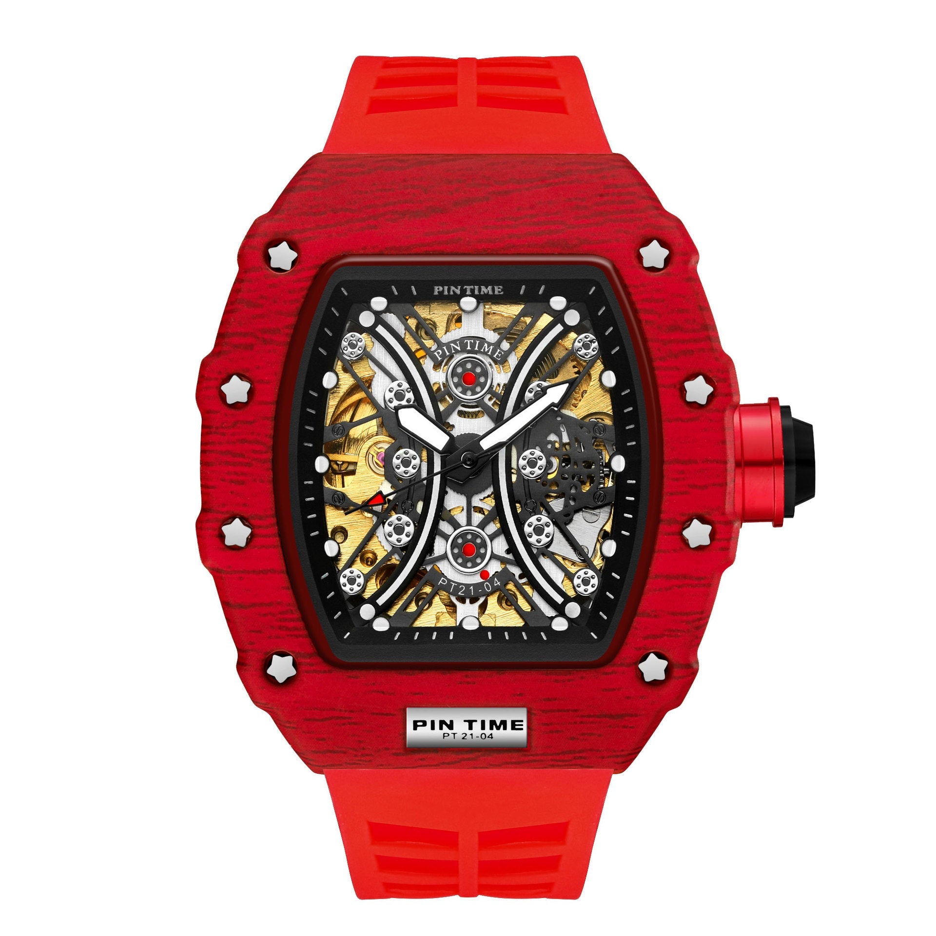 HKM-143891 Casual Mechanical Men's Watch with Calendar and Waterproof Design