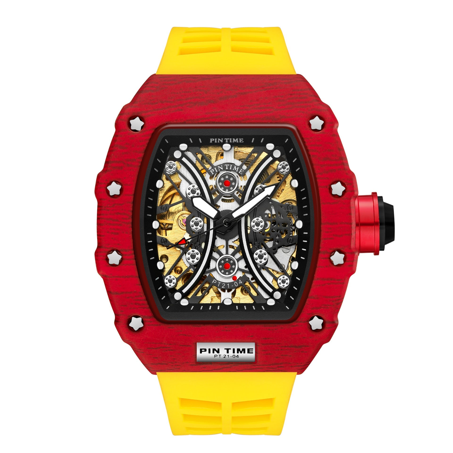 HKM-143891 Casual Mechanical Men's Watch with Calendar and Waterproof Design