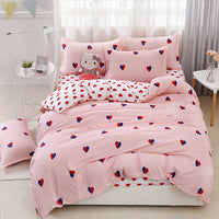 HKM-144211 Aloe Cotton 4-Piece Cartoon Print Bedding Set in Polyester Fiber