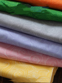 HKM-144211 Cotton Wave Pattern Fabric for Baby Clothing - Stylish Patchwork Hanfu Cheongsam