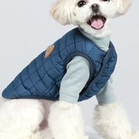 HKM-144211 Double Breasted Quilted Cotton Pet Vest in Multiple Colors