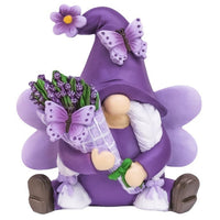 HKM-144339 Lavender Resin Craft for Outdoor Garden Décor in Purple Dwarf Design