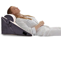HKM-144339 Three-Piece Solid Color Bed Wedge Pillow Set for Back, Leg, and Knee Support