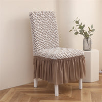 HKM-144595 Elastic Dining Chair Covers with Various Patterns and Styles, Dustproof and Non-Slip Protection