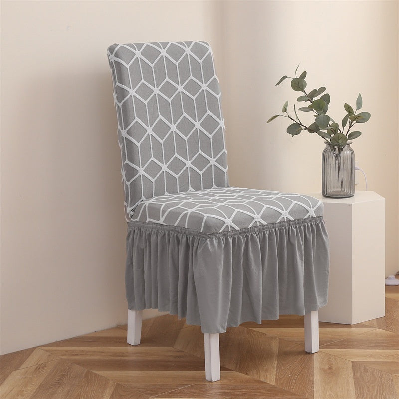 HKM-144595 Elastic Dining Chair Covers with Various Patterns and Styles, Dustproof and Non-Slip Protection