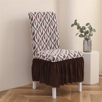 HKM-144595 Elastic Dining Chair Covers with Various Patterns and Styles, Dustproof and Non-Slip Protection