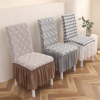 HKM-144595 Elastic Dining Chair Covers with Various Patterns and Styles, Dustproof and Non-Slip Protection