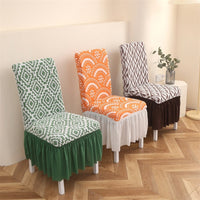 HKM-144595 Elastic Dining Chair Covers with Various Patterns and Styles, Dustproof and Non-Slip Protection