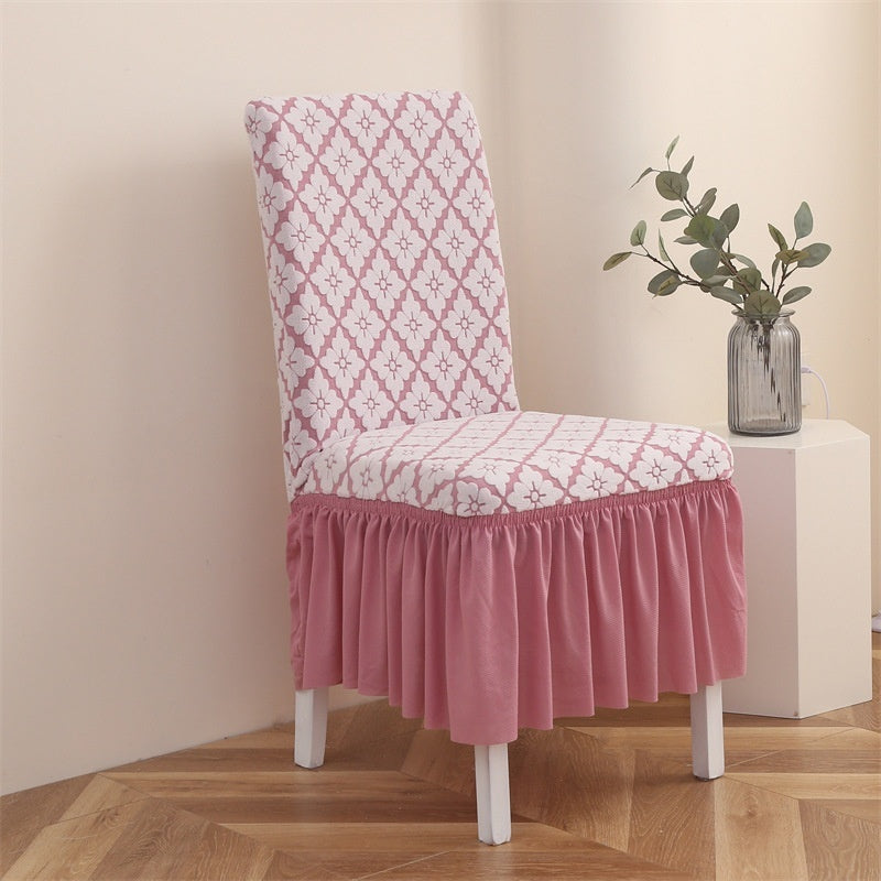HKM-144595 Elastic Dining Chair Covers with Various Patterns and Styles, Dustproof and Non-Slip Protection