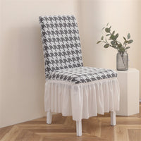 HKM-144595 Elastic Dining Chair Covers with Various Patterns and Styles, Dustproof and Non-Slip Protection