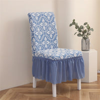 HKM-144595 Elastic Dining Chair Covers with Various Patterns and Styles, Dustproof and Non-Slip Protection