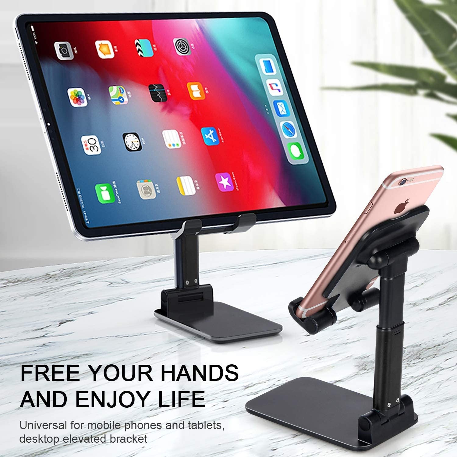 HKM-144595 Foldable and Expandable Mobile Phone Holder for Desktop Use