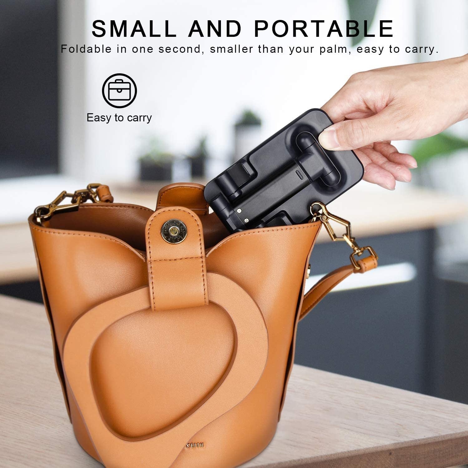HKM-144595 Foldable and Expandable Mobile Phone Holder for Desktop Use