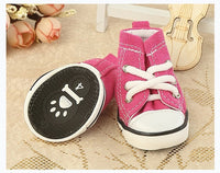 HKM-144851 Denim Canvas Pet Shoes - Breathable and Comfortable in Blue and Pink