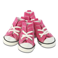 HKM-144851 Denim Canvas Pet Shoes - Breathable and Comfortable in Blue and Pink