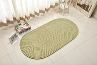 HKM-144915 Rope Woven Oval Carpet for Living Room, Bedroom, and Coffee Table - Machine Washable, Environmentally Friendly, Multiple Sizes Available