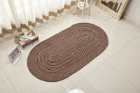 HKM-144915 Rope Woven Oval Carpet for Living Room, Bedroom, and Coffee Table - Machine Washable, Environmentally Friendly, Multiple Sizes Available