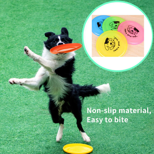 HKM-144979 Silicone Flying Saucer Funny Pets Dog Cat Toy Dog Game Flying Discs Resistant Chew Puppy Training Interactive Pet Supplies