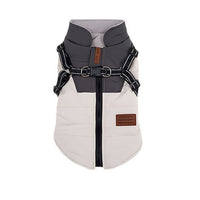 HKM-145107 Winter-Ready Pet Vest with Towing Ring in Graphite Gray, Water Jade Green, Light Blue - Sizes S to XXL