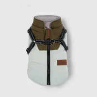 HKM-145107 Winter-Ready Pet Vest with Towing Ring in Graphite Gray, Water Jade Green, Light Blue - Sizes S to XXL
