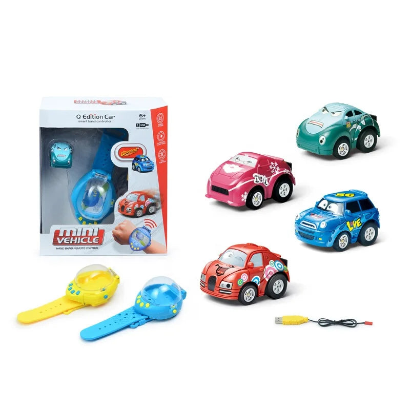 HKM-145171 Electric Watch-Controlled Mini Car Toy for Kids Age 2-4, Indoor/Outdoor Use