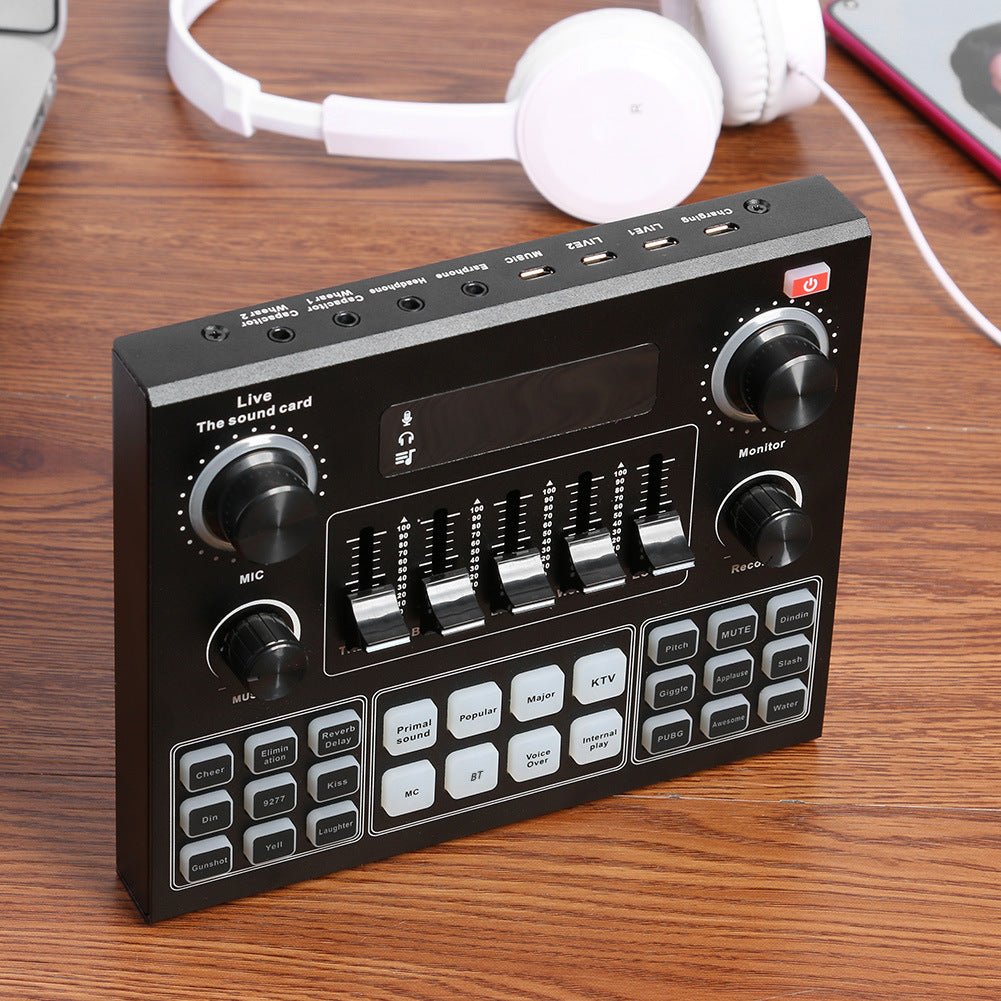 KTX-145235 V9 Mobile Phone Live Sound Card Set with Bluetooth and Dual Channel Support