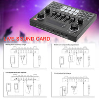HKM-145235 V9 Mobile Phone Live Sound Card Set with Bluetooth and Dual Channel Support