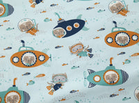 HKM-145363 Cotton Twill Printed Cartoon Motorcycle Bed Fabric for Bedding and Crafts