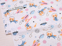 HKM-145363 Cotton Twill Printed Cartoon Motorcycle Bed Fabric for Bedding and Crafts