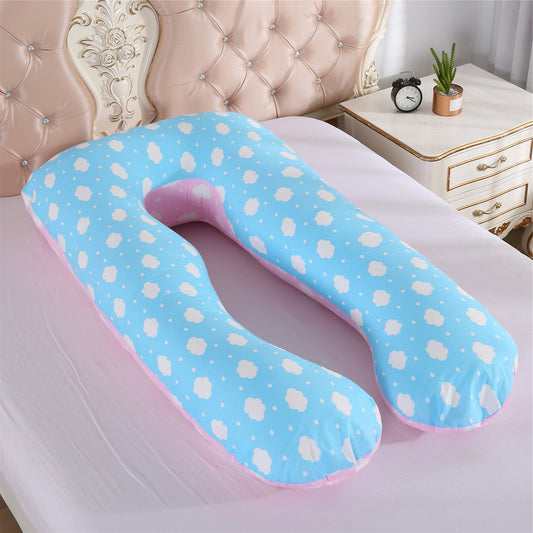 HKM-145491 U-Shape Multifunctional Pillow for Pregnant Women, Removable & Washable Cotton Cover, Various Sizes Available