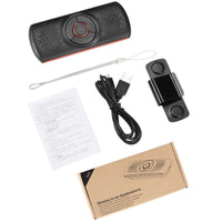 HKM-145747 Bluetooth Hands-Free Car Speaker with Subwoofer for Smartphones - Sun Visor Installation