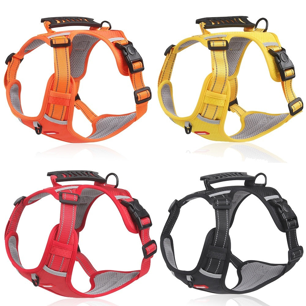 HKM-145875 Reflective Pet Vest with Harness and Shock Absorber - 1.5M Rope in Various Colors