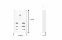 HKM-145939 Multi-Port USB Charger with 36W Output and 1.5m Cable - Universal Compatibility