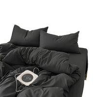 HKM-146003 Cotton Four-Piece Bed Sheet and Duvet Cover Set Available in Multiple Sizes