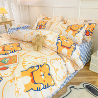 HKM-146003 Summer Washed Quilts Set with Plant and Flower Designs in Various Sizes