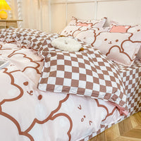 HKM-146003 Summer Washed Quilts Set with Plant and Flower Designs in Various Sizes