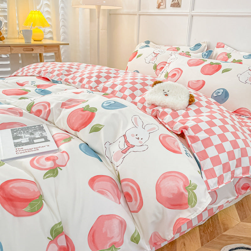HKM-146003 Summer Washed Quilts Set with Plant and Flower Designs in Various Sizes
