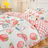HKM-146003 Summer Washed Quilts Set with Plant and Flower Designs in Various Sizes