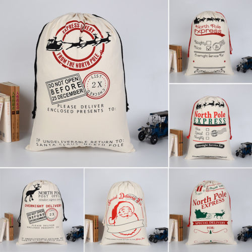 HKM-146131 Festive Christmas Gift Bag, 50x70cm, Perfect for Present Wrapping