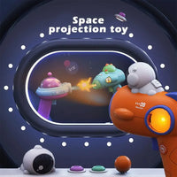 HKM-146323 Space Shaped Projection Sensory Projector Night Light for Kids, Ages 2-7
