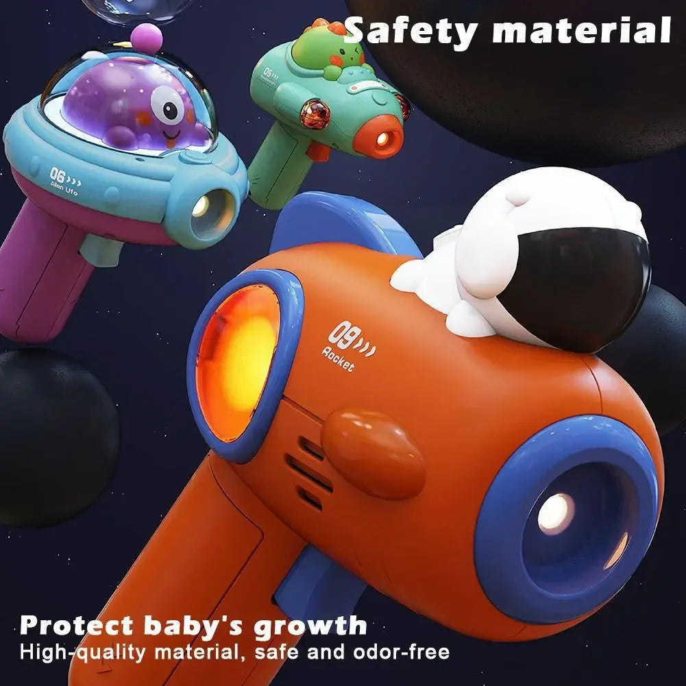 HKM-146323 Space Shaped Projection Sensory Projector Night Light for Kids, Ages 2-7