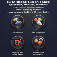 HKM-146323 Space Shaped Projection Sensory Projector Night Light for Kids, Ages 2-7