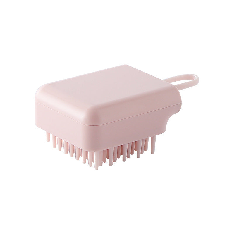 HKM-146387 Pet Bath Massage Brush for Dogs and Cats - Soft TPR Grooming Comb for Wet and Dry Use