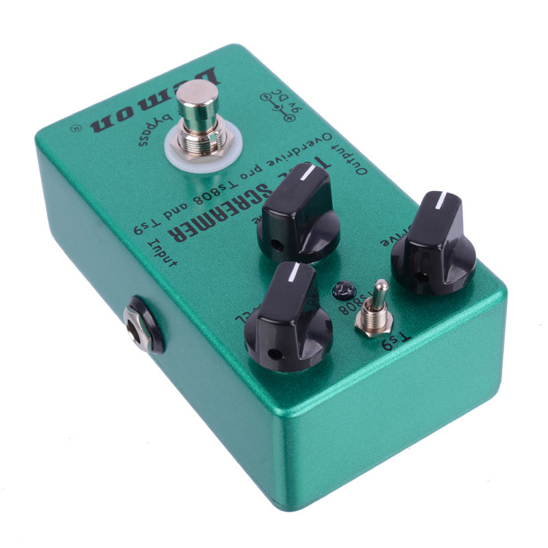HKM-146387 Tube Screamer Guitar Effects Pedal with Switchable TS9/TS808 Modes, Metal Shell, True Bypass